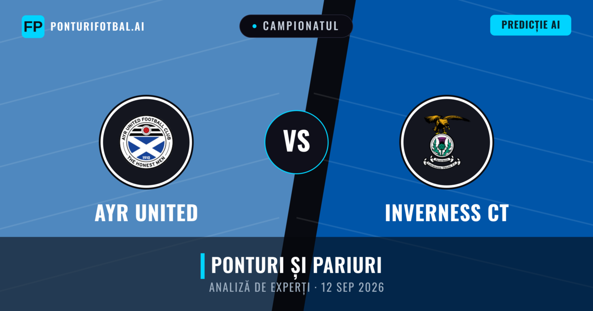 Ayr United vs Inverness CT — pronostic și avancronică meci