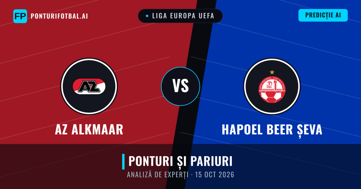 AZ Alkmaar vs Hapoel Beer Șeva — pronostic și avancronică meci