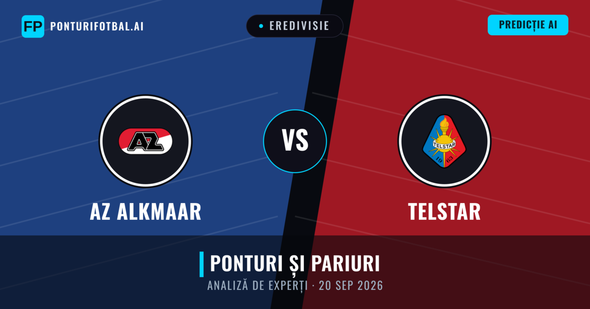 AZ Alkmaar vs Telstar — pronostic și avancronică meci