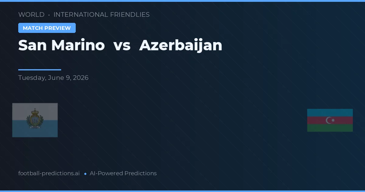 Azerbaidjan vs San Marino — pronostic și avancronică meci