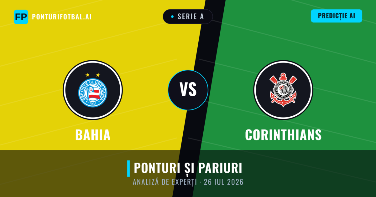 Bahia vs Corinthians — pronostic și avancronică meci