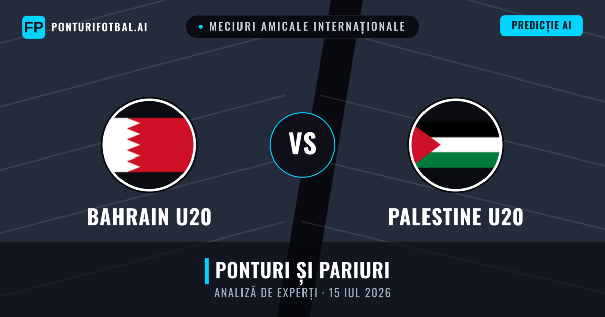 Bahrain U20 vs Palestine U20 — pronostic și avancronică meci