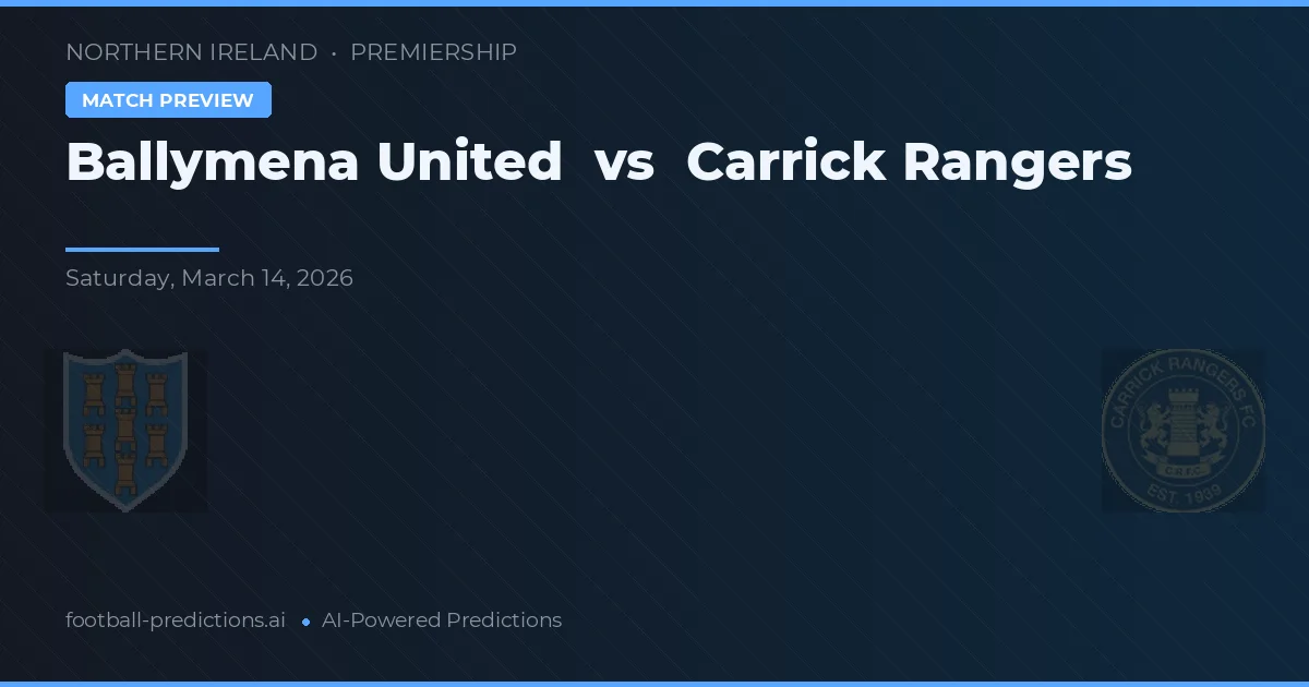 Ballymena United vs Carrick Rangers — pronostic și avancronică meci