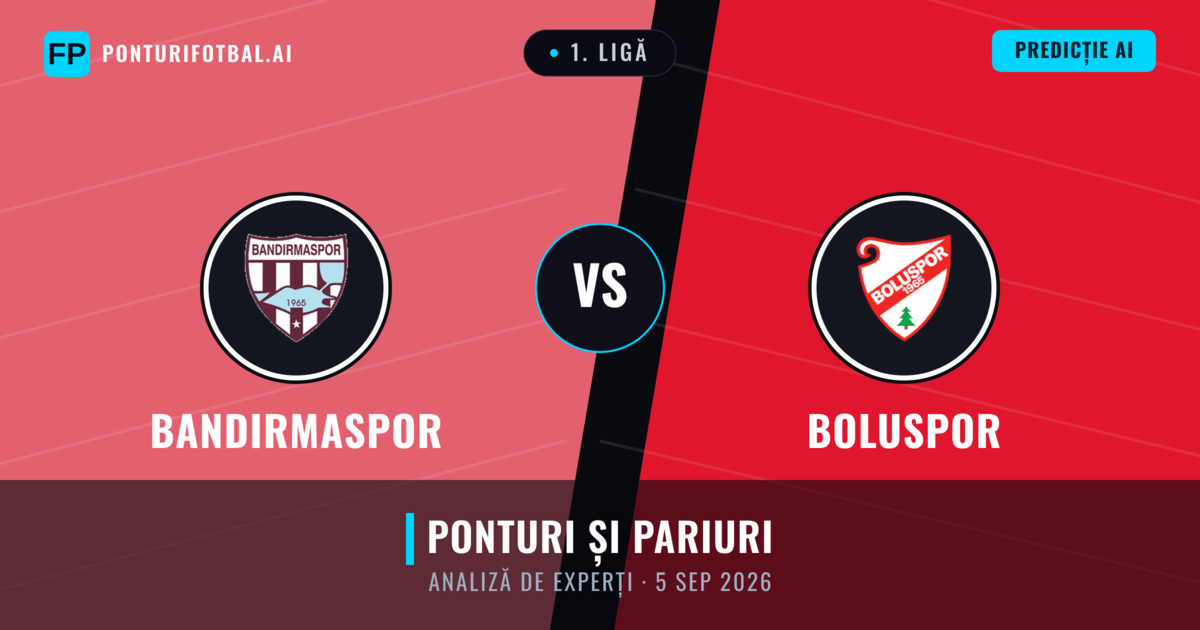 Bandırmaspor vs Boluspor — pronostic și avancronică meci