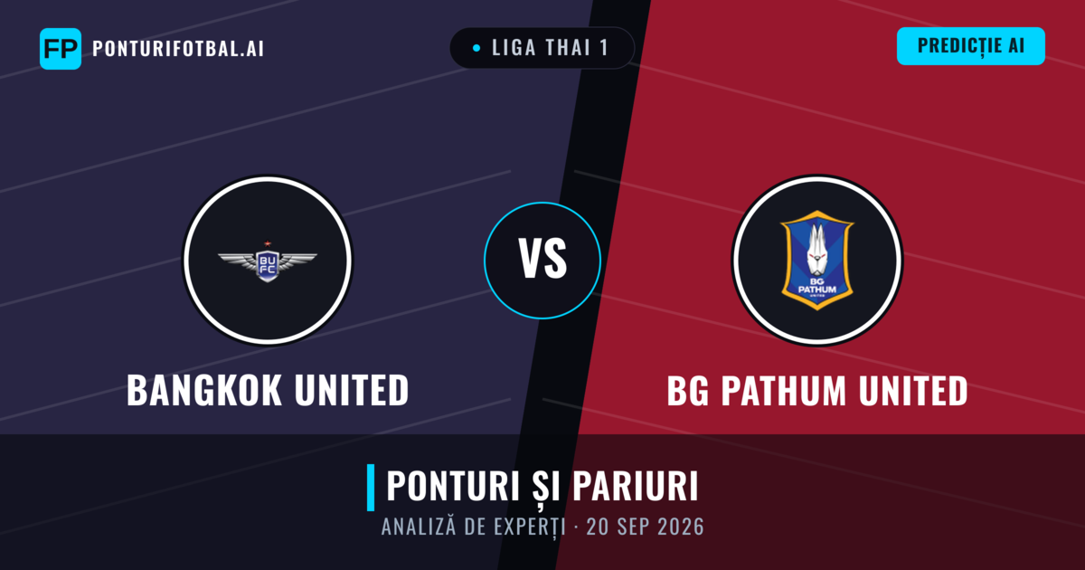 Bangkok United vs BG Pathum United — pronostic și avancronică meci