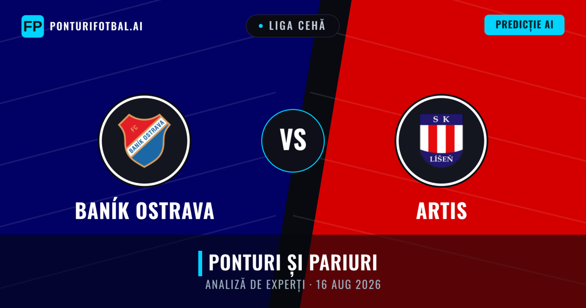 Baník Ostrava vs Artis — pronostic și avancronică meci