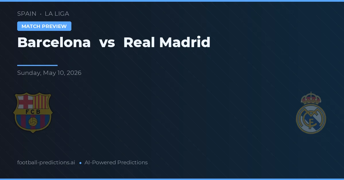 Barcelona vs Real Madrid — pronostic și avancronică meci