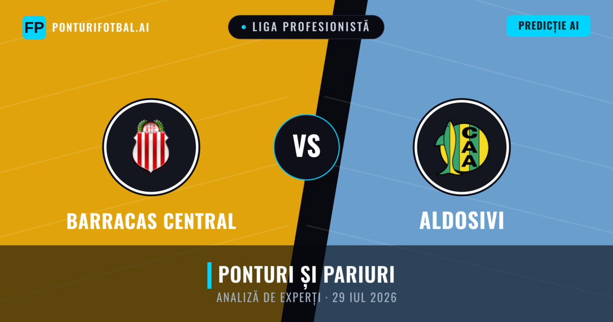 Barracas Central vs Aldosivi — pronostic și avancronică meci