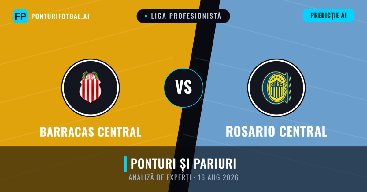 Barracas Central vs Rosario Central — pronostic și avancronică meci