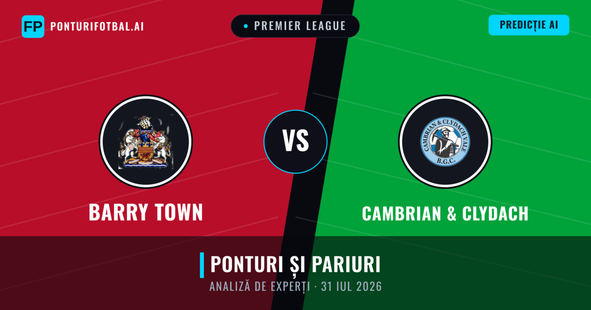 Barry Town vs Cambrian & Clydach — pronostic și avancronică meci