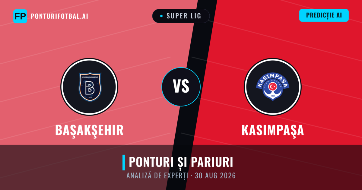 Başakşehir vs Kasımpaşa — pronostic și avancronică meci