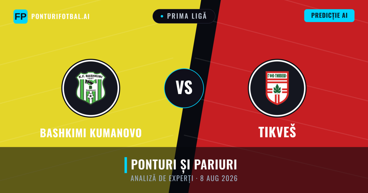 Bashkimi Kumanovo vs Tikveš — pronostic și avancronică meci