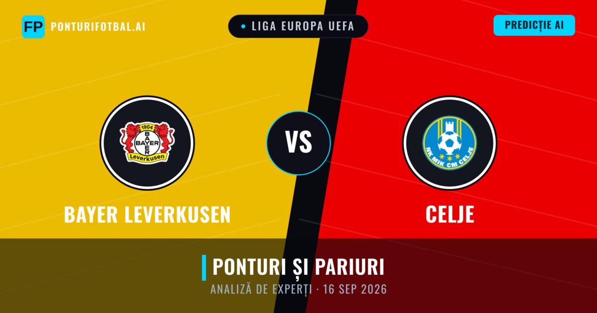 Bayer Leverkusen vs Celje — pronostic și avancronică meci