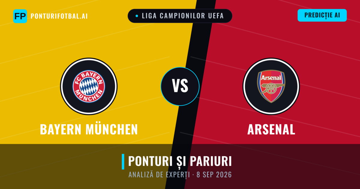 Bayern München vs Arsenal — pronostic și avancronică meci