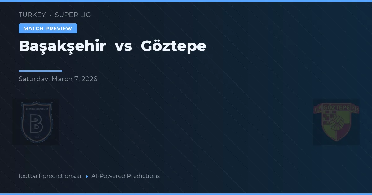 Başakşehir vs Göztepe — pronostic și avancronică meci