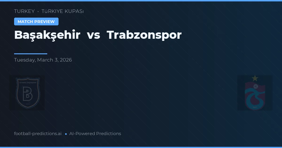 Başakşehir vs Trabzonspor — pronostic și avancronică meci