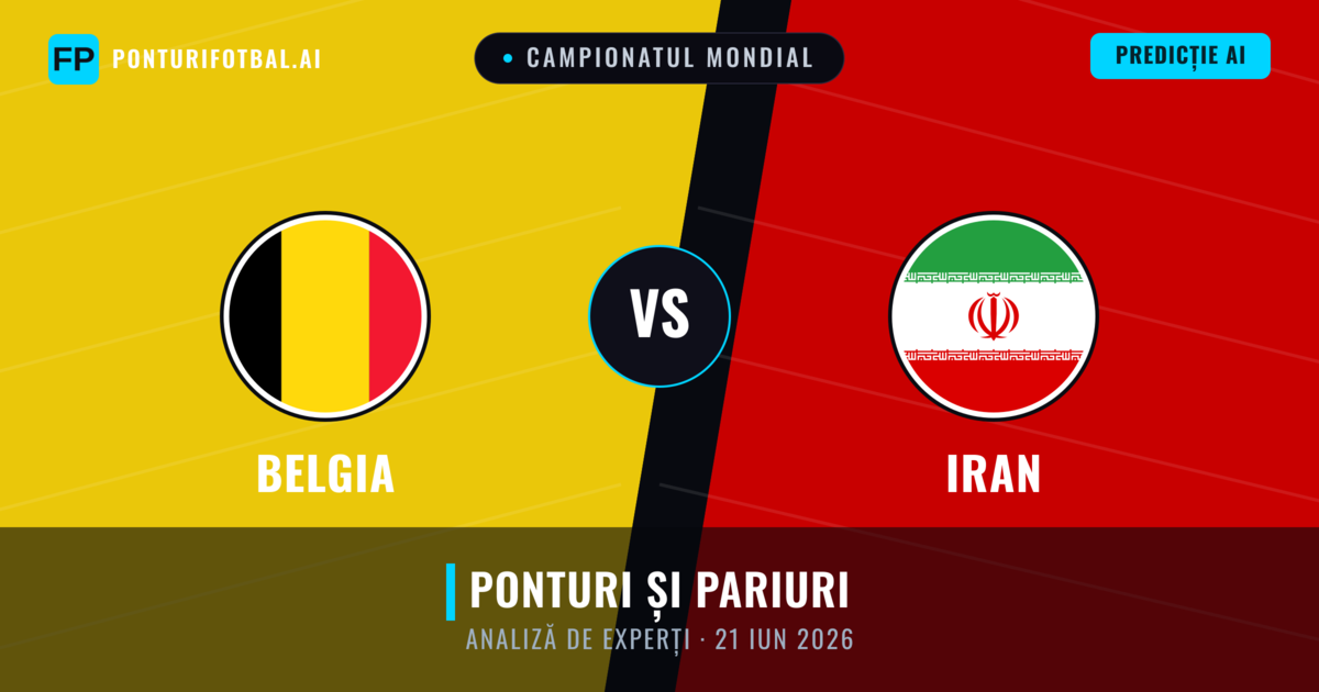 Belgia vs Iran — pronostic și avancronică meci