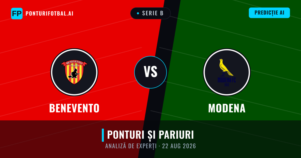 Benevento vs Modena — pronostic și avancronică meci