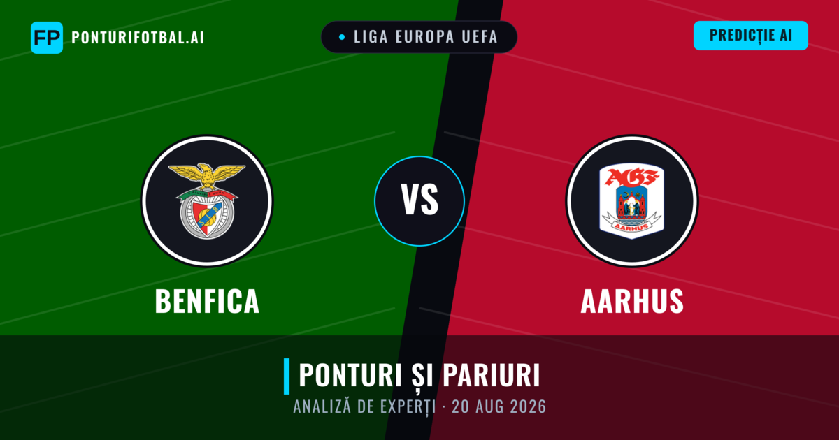 Benfica vs Aarhus — pronostic și avancronică meci
