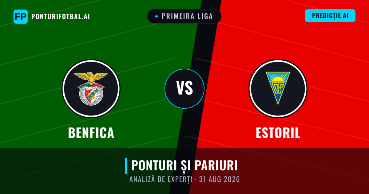 Benfica vs Estoril — pronostic și avancronică meci