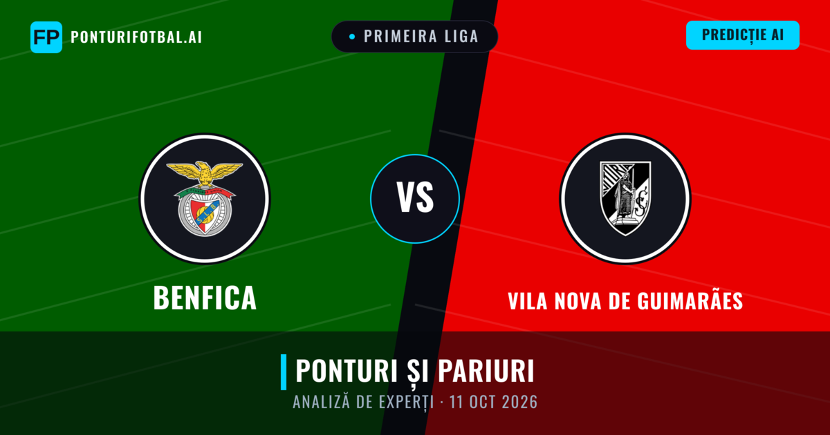 Benfica vs Vila Nova de Guimarães — pronostic și avancronică meci