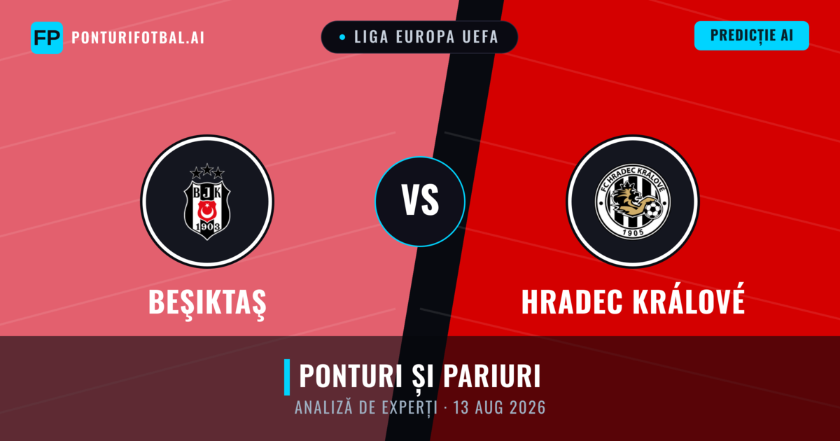 Beşiktaş vs Hradec Králové — pronostic și avancronică meci