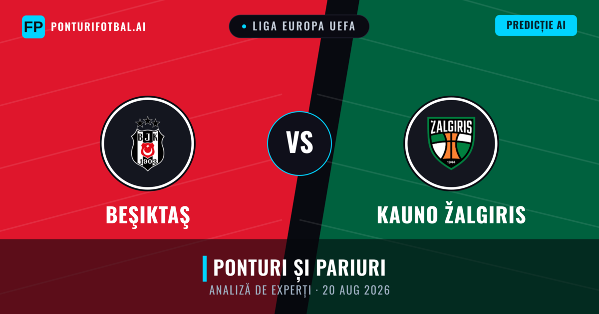 Beşiktaş vs Kauno Žalgiris — pronostic și avancronică meci