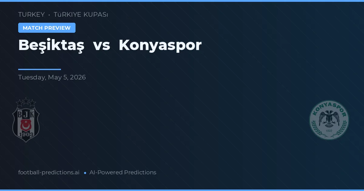 Beşiktaş vs Konyaspor — pronostic și avancronică meci