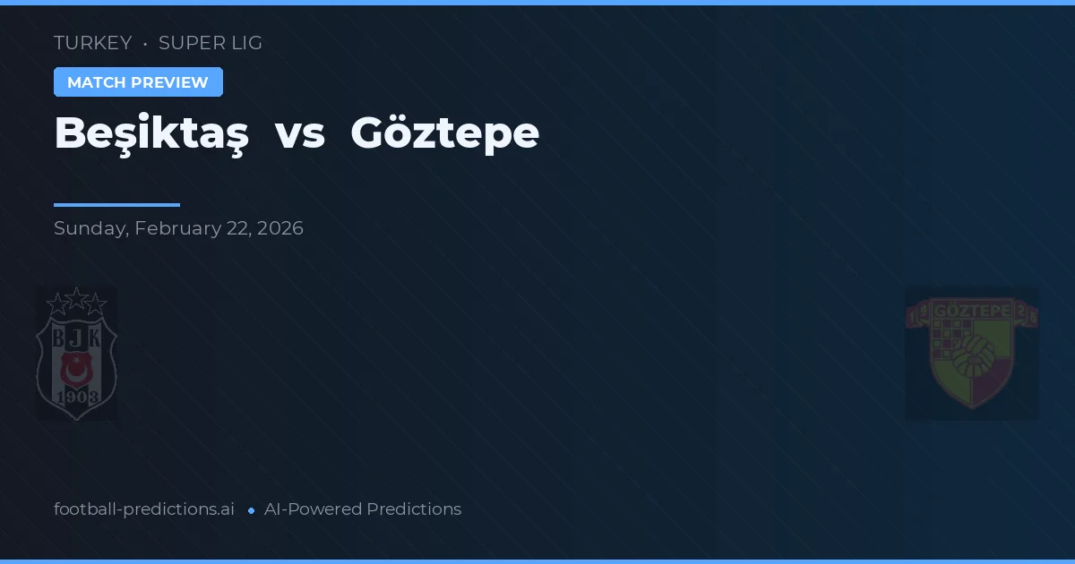 Beşiktaş vs Göztepe — pronostic și avancronică meci