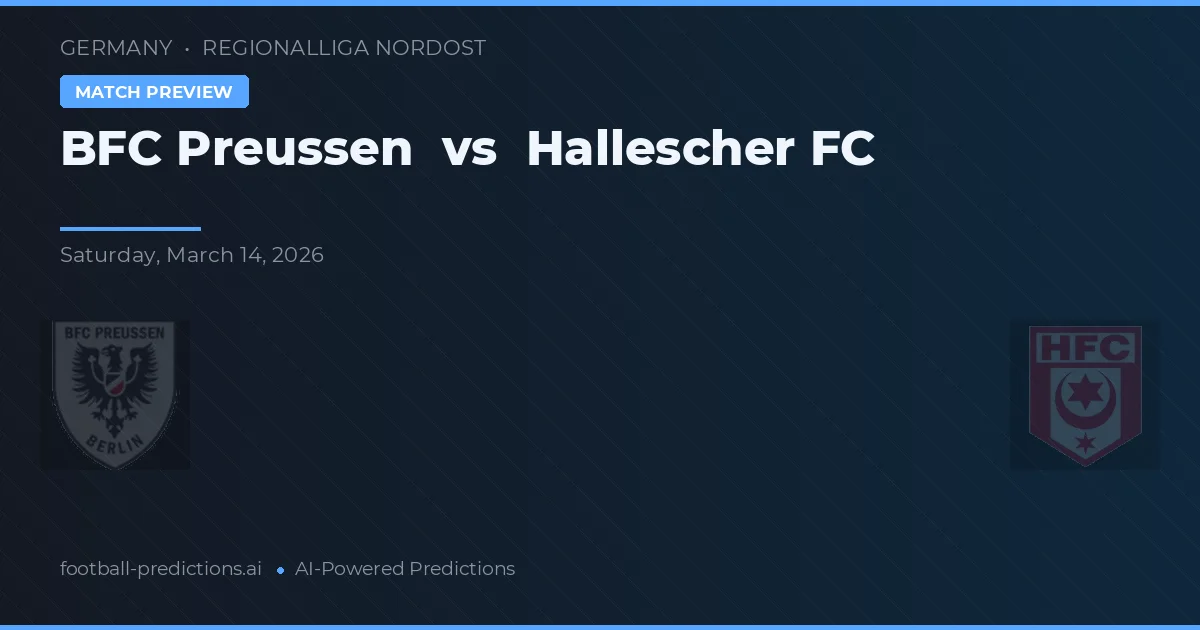 BFC Preussen vs Hallescher FC — pronostic și avancronică meci