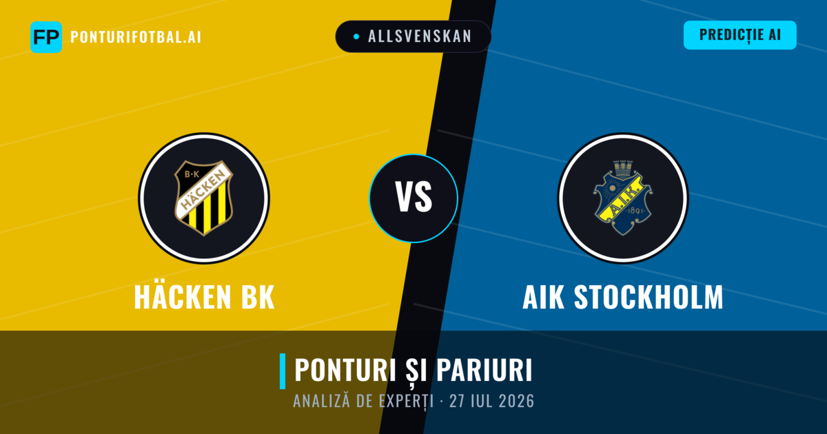 Häcken BK vs AIK Stockholm — pronostic și avancronică meci
