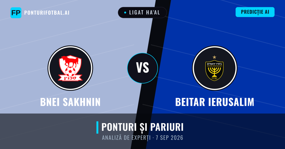 Bnei Sakhnin vs Beitar Ierusalim — pronostic și avancronică meci