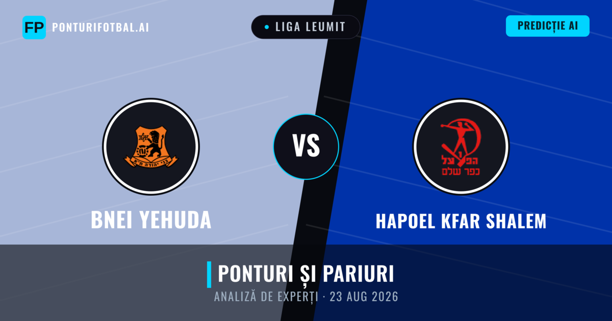 Bnei Yehuda vs Hapoel Kfar Shalem — pronostic și avancronică meci