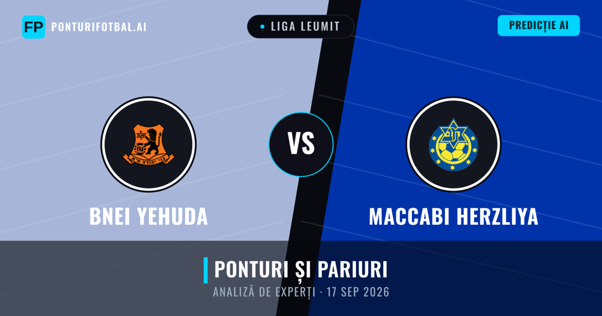 Bnei Yehuda vs Maccabi Herzliya — pronostic și avancronică meci
