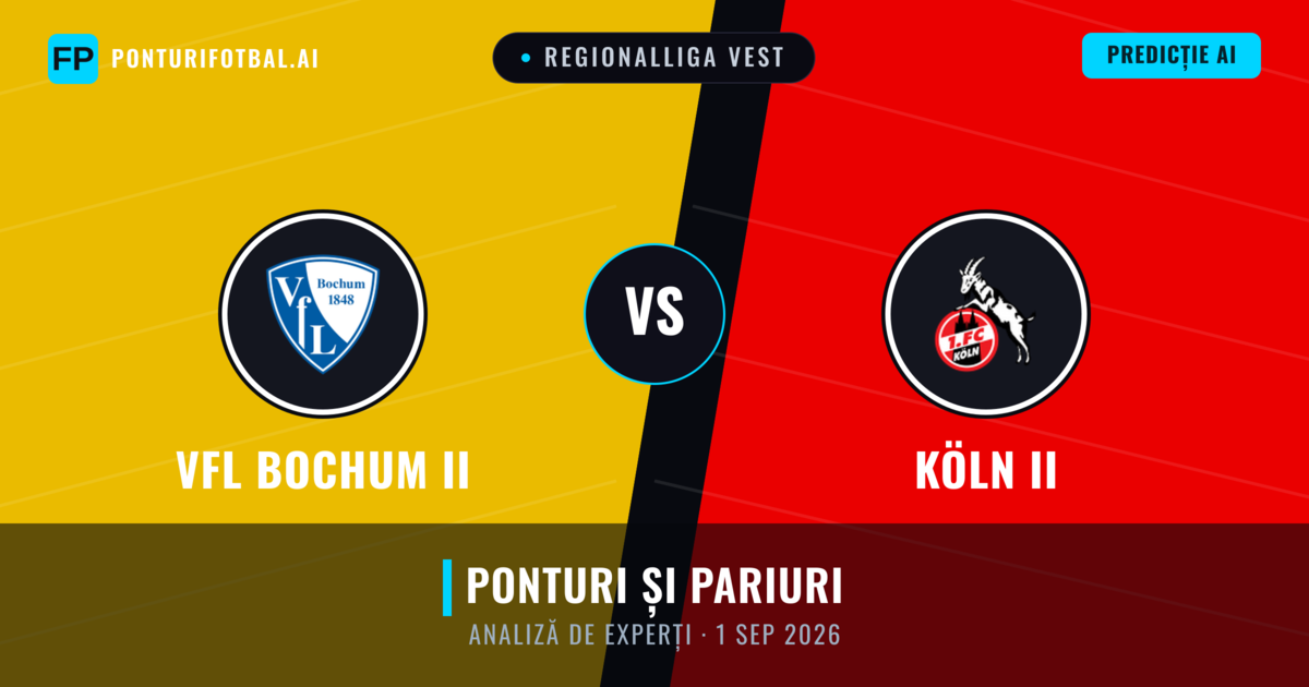 VfL Bochum II vs Köln II — pronostic și avancronică meci