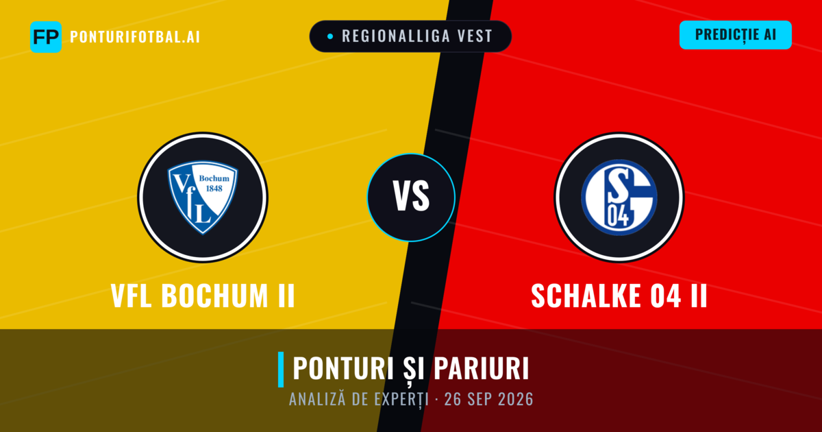 VfL Bochum II vs Schalke 04 II — pronostic și avancronică meci
