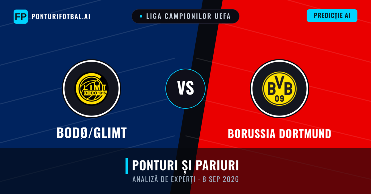 Bodø/Glimt vs Borussia Dortmund — pronostic și avancronică meci