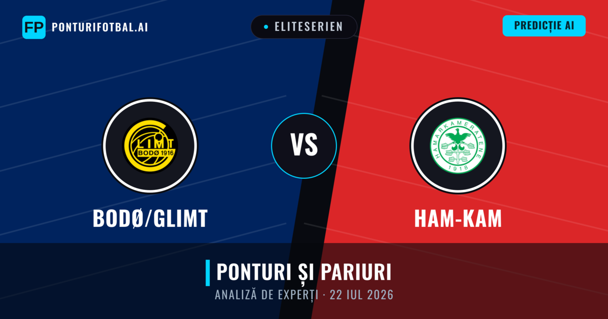 Bodø/Glimt vs Ham-Kam — pronostic și avancronică meci