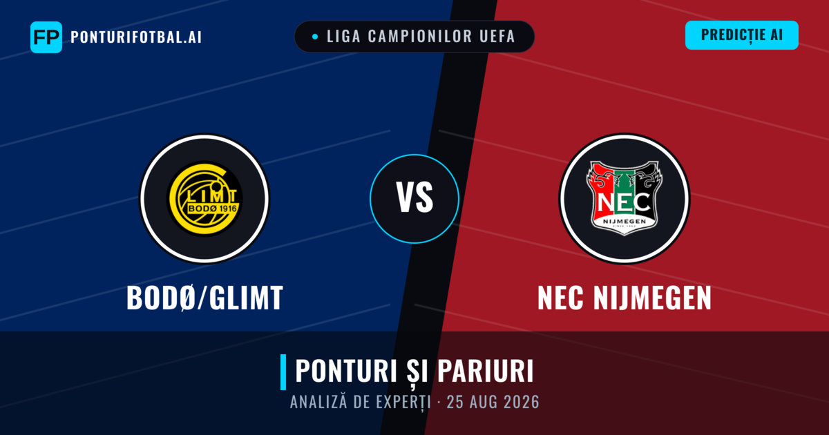 Bodø/Glimt vs NEC Nijmegen — pronostic și avancronică meci