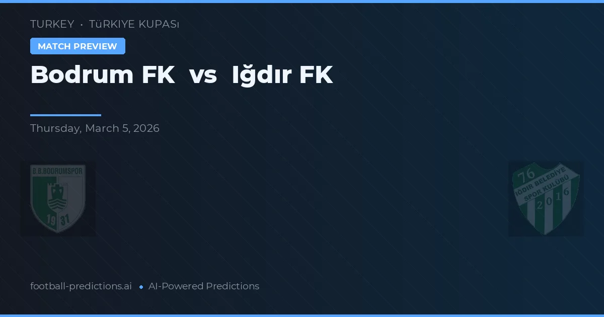 Bodrumspor vs Iğdır Belediyespor 76 — pronostic și avancronică meci