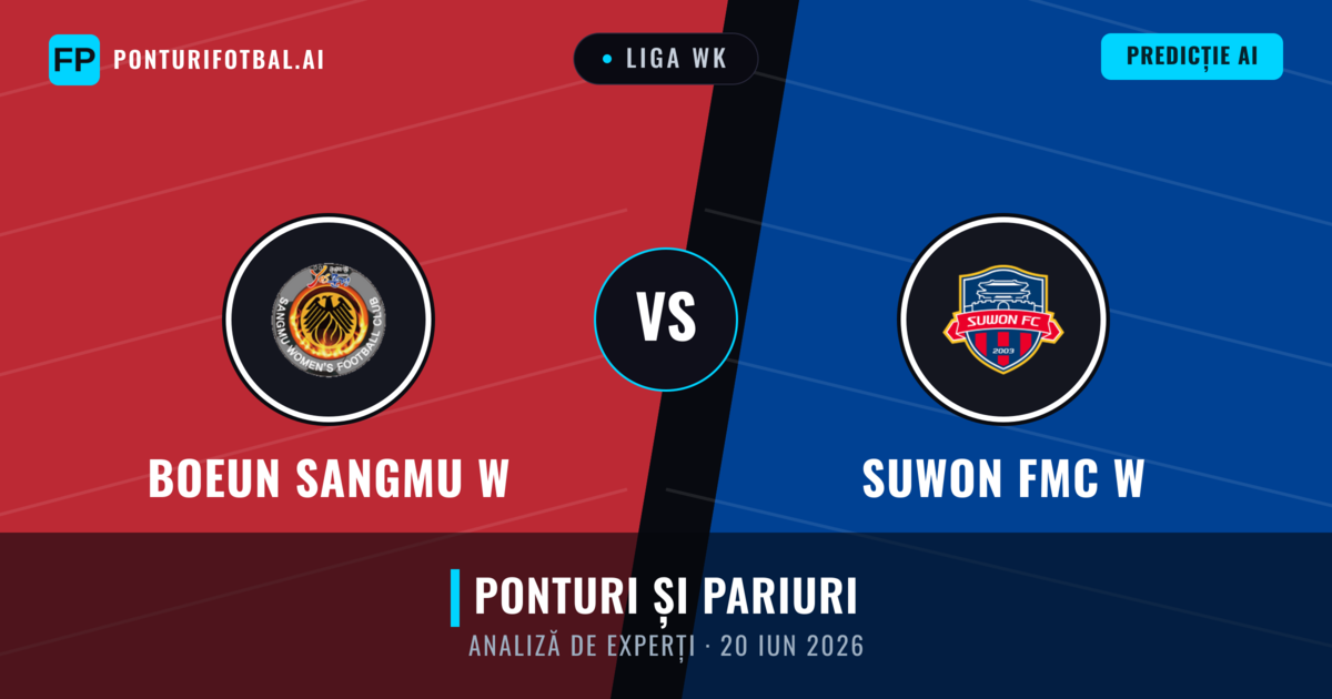 Boeun Sangmu W vs Suwon FMC W — pronostic și avancronică meci