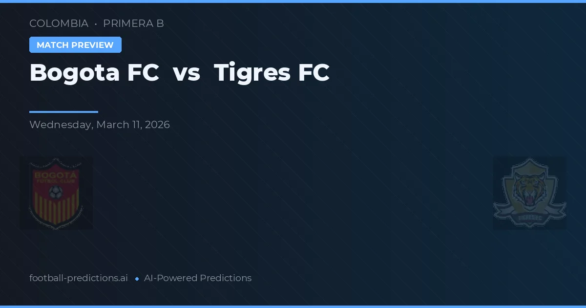 Bogotá FC vs Tigres FC — pronostic și avancronică meci
