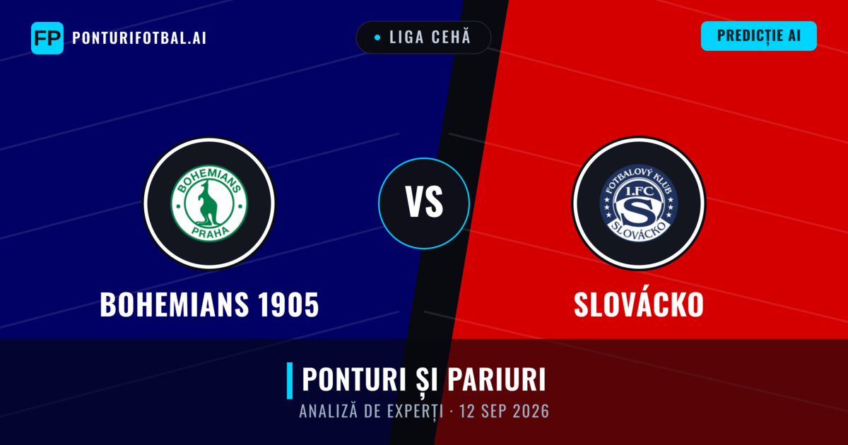 Bohemians 1905 vs Slovácko — pronostic și avancronică meci