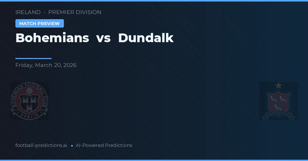 Bohemians vs Dundalk — pronostic și avancronică meci