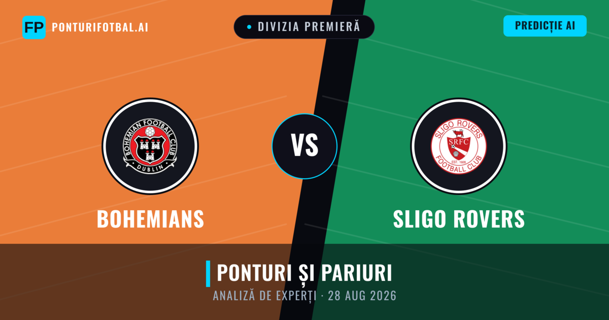 Bohemians vs Sligo Rovers — pronostic și avancronică meci