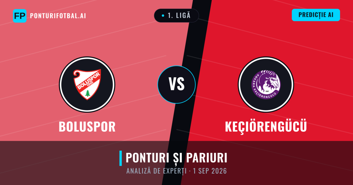 Boluspor vs Keçiörengücü — pronostic și avancronică meci
