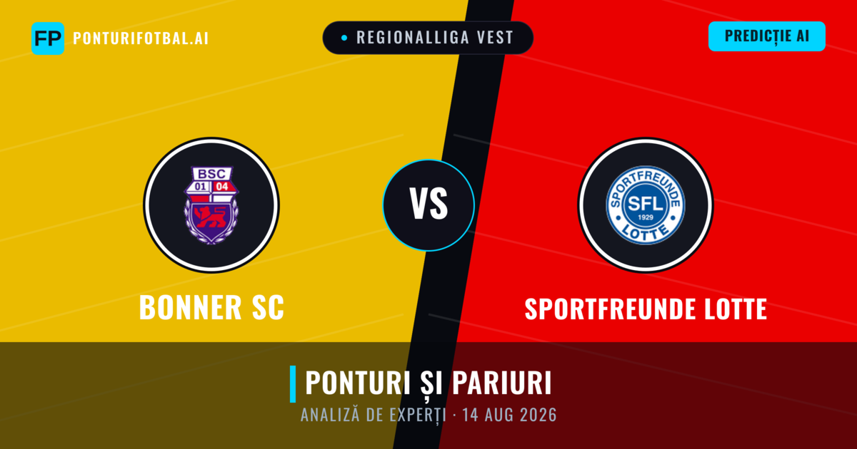 Bonner SC vs Sportfreunde Lotte — pronostic și avancronică meci