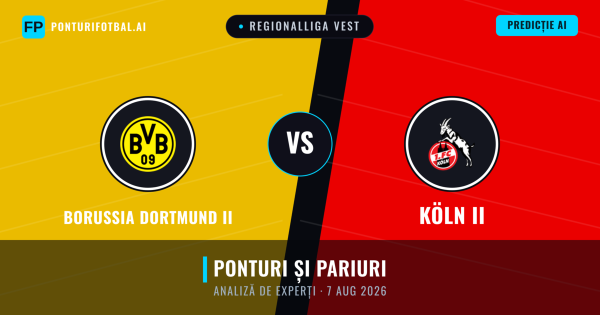 Borussia Dortmund II vs Köln II — pronostic și avancronică meci
