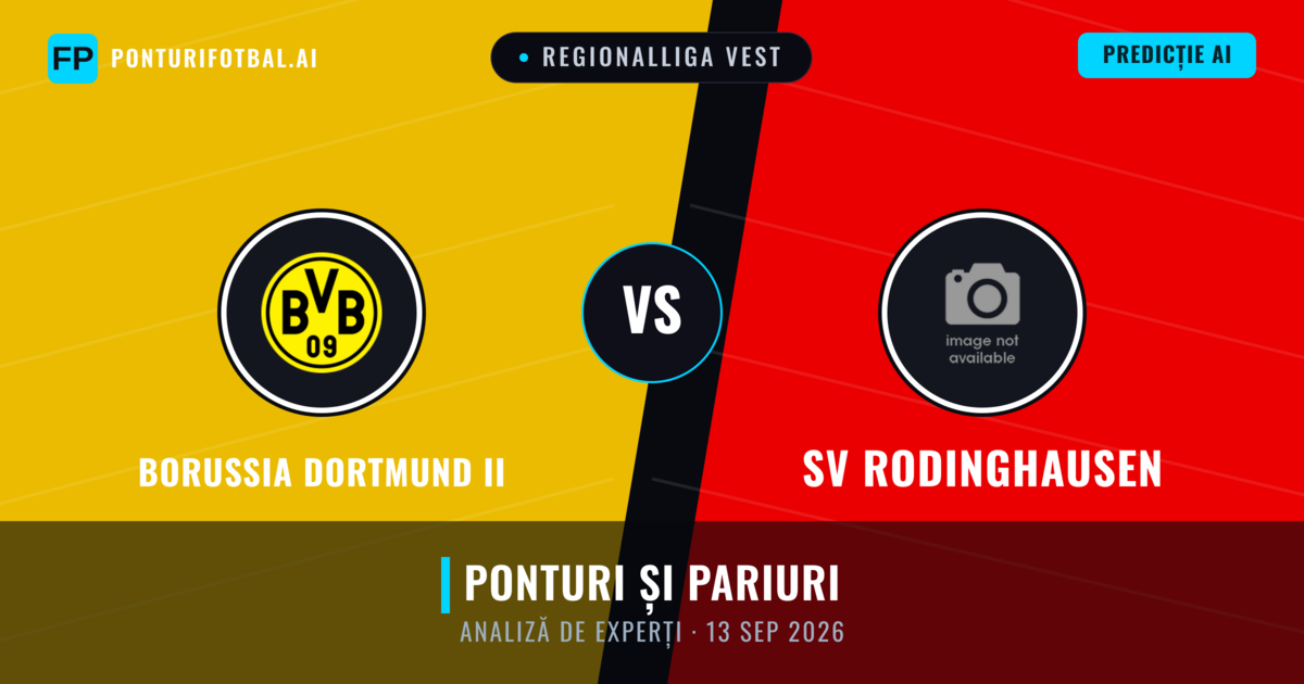 Borussia Dortmund II vs SV Rodinghausen — pronostic și avancronică meci
