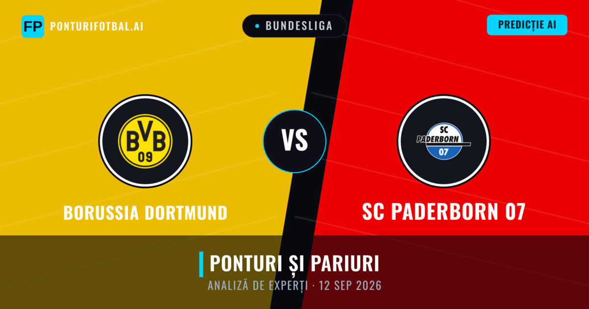 Borussia Dortmund vs SC Paderborn 07 — pronostic și avancronică meci